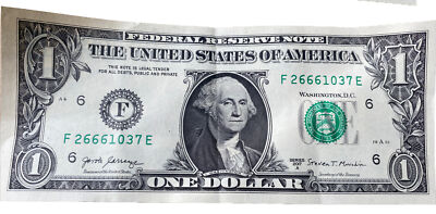 【まとめ売り】1銭　66枚 RARE 666, $1 One Dollar Bill Star* Note 2017 (6666