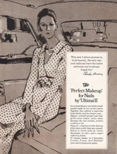 1971 Ultima II: Perfect Makeup for Nails Vintage Print Ad