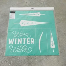 WARM WINTER WISHES CHALK COUTURE D SIZE RETIRED TRANSFER SILK SCREEN NEW 18x18