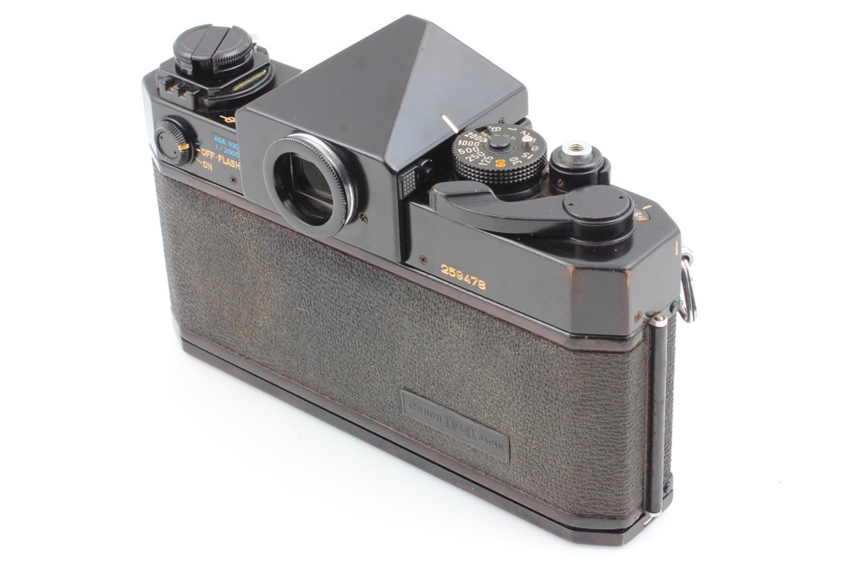 N MINT】 Canon F-1 Early Black 35mm Film Camera FD 50mm f1.4