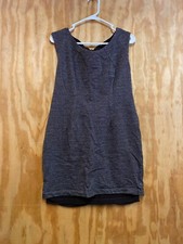 Ann Taylor Women's Sleeveless Business Casual Mid Length Dress Gray Size 4