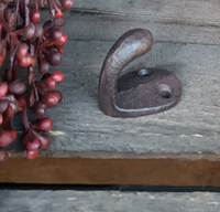 ❤️Massiver Kleiner 1Er- Wandhaken Gusseisen Kleiderhaken Handtuchhaken Antiklook