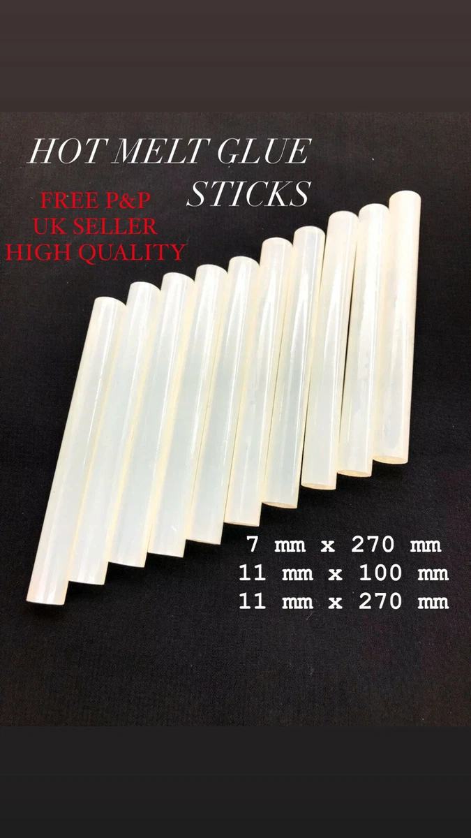 7mm 11mm Adhesive Hot Melt Glue Sticks Glue Gun For General Purpose - All  Sizes