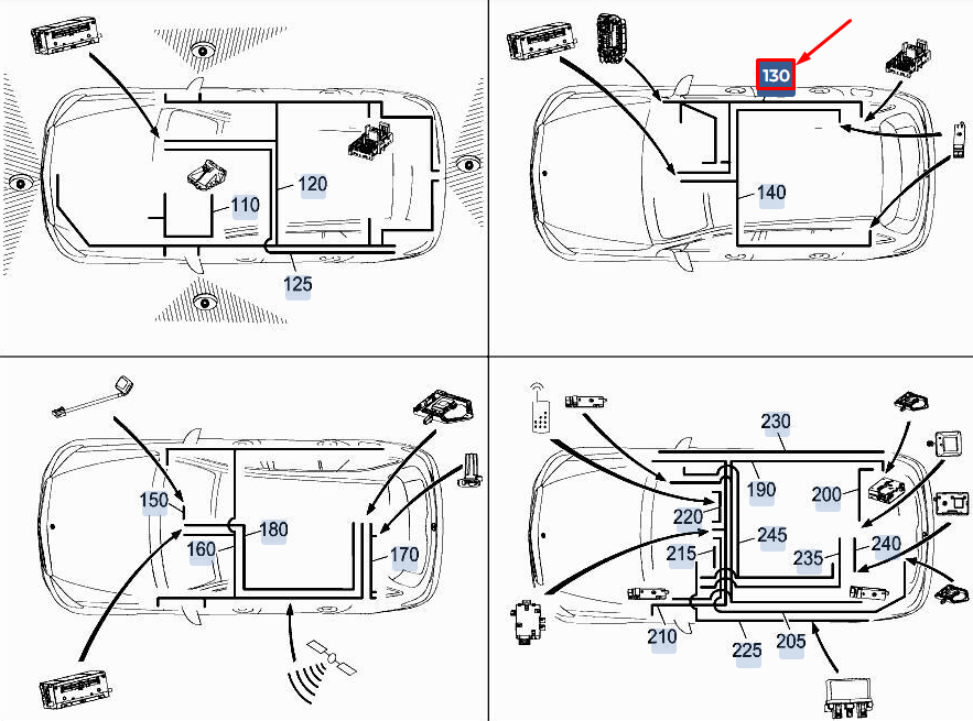MERCEDES-BENZ C W205 Telematic Electrical Wiring Harness A2055403533