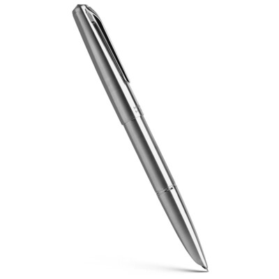 MAJOHN Ti200 Modular Titanium Alloy Fountain Pen Steel/14K Gold Fine Nib Box #J