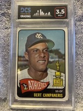 1965 Topps #266 Bert Campaneris DCS 3.5 VG+ KC Athletics Allstar Rookie Card