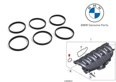 Genuine BMW N52 N54 N55 Engine Intake Manifold Gasket 11617547242 6pcs ...