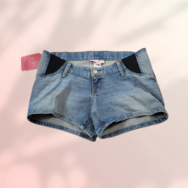 Isabel Maternity Jean Shorts 12 Women 