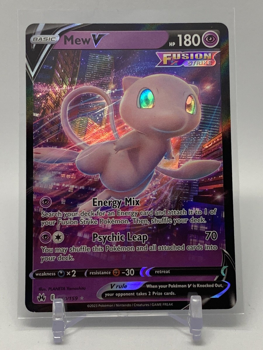 Pokémon TCG Mew V Crown Zenith 060/159 Holo Ultra Rare | eBay