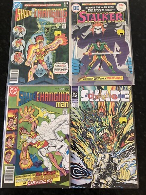 Steve Ditko DC Lot Shade #1,3, Stalker #1, 1990 Shade #1 1st Appearances VF