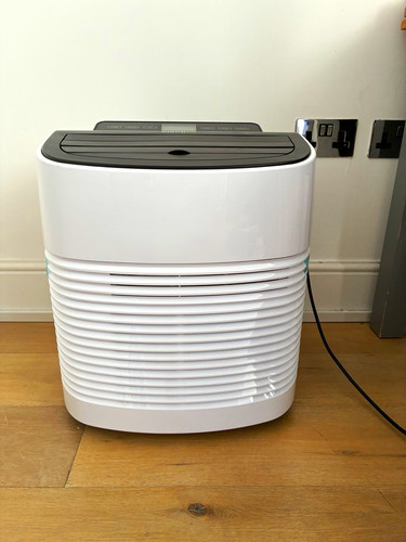 electriQ Compact-V2 9000 BTU Portable Air Conditioner White/Black Remote Timer