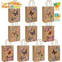 Geschenktaschen Schmetterling 10PCS PapiertüTen Mit Henkel FüR Kindergeburtstag