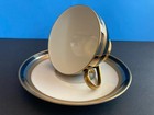 GORHAM CHINA BLACK GOLD PLATINUM  CONTESSA  TEA CUP AND SAUCER — photo 3