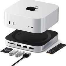 Mac mini M4 Hub  Stand with NVMe SSD Enclosure, Mac mini M4 Dock with 2xUSB ...