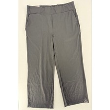 Member's Mark Travel Wide Leg Pants Womens XXL Black Stretch Pull On NWT