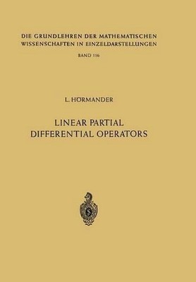 Linear Partial Differential Operators by Lars H?rmander (English) Paperback Book