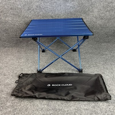 Rock Cloud Folding Camping Table Portable Lightweight Aluminum w/ Carry Bag