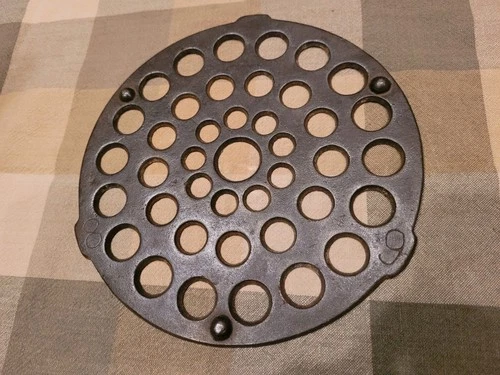 Vintage Lodge Trivet/Meat Rack For Dutch Oven #8 #9 Hand Scribed, Cast Iron