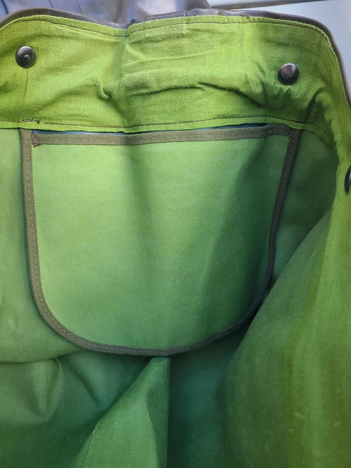 Vtg Hodgman Stearns W102 brown fly fishing boot leg waders w rubber sole, size 8 - Image 4 of 4