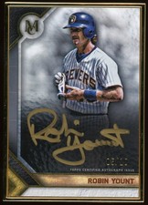 2023 Topps Museum Robin Yount Framed Auto Gold /10 #MFA-RY Brewers