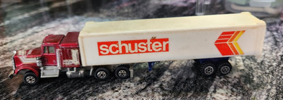 Vintage Yatming Kenworth Diecast Semi Truck with Trailer SCHUSTER Hong Kong