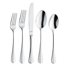 Baguette 20-Piece Flatware, Set for 4 – Stainless Steel Silverware with High-...