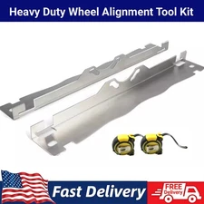 Wheel Alignment Tool Toe Plates with 2 Tape Measures 16ft - Accurate Measurement