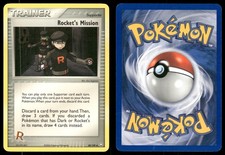 Rocket's Mission 88 MODERATELY PLAYED Team Rocket Returns 109 Pokemon on eBay