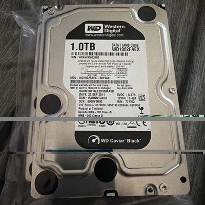 Western Digital Black WD1002FAEX 1 TB 7200RPM SATA 3.5'' Desktop Hard Drive