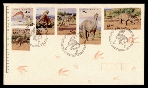 DR WHO 1993 AUSTRALIA FDC DINOSAUR COMBO $1.05 M74732