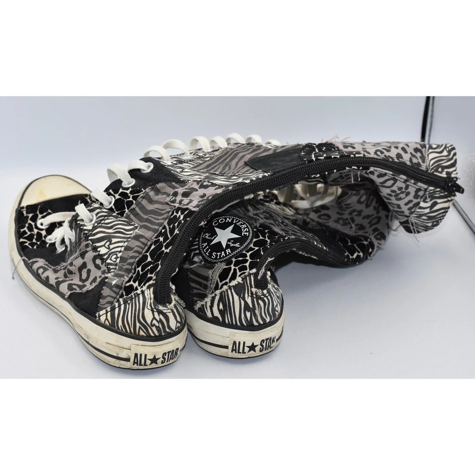 Zapatillas Converse Chuck Taylor All Star Hasta la Rodilla Patchwork Estampado Animal Talla 9 Foto 2 de 4