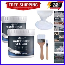 Invisible Waterproof Agent, 2  10oz Transparent Invisible Sealant Set, Trans...