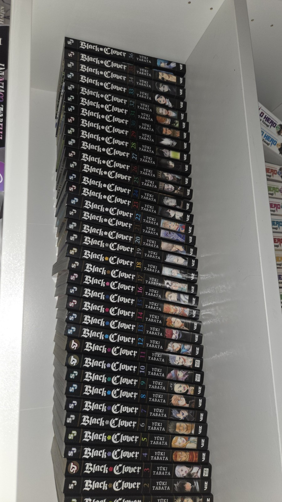 Lote Manga Trébol Negro Vol 1-36 Inglés VIZ Media Trade Libro de bolsillo Tabata