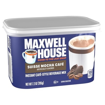 Maxwell House Instant Cafe-Style Beverage Mix, Easy to Prepare - 7.2 oz