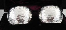 Pair Sterling Silver Napkin Rings, Edinburgh 1898, Hamilton & Inches, Scottish
