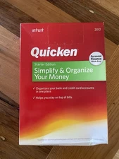 Vintage Intuit Quicken 2012 Starter Edition Personal Finances Sealed D7282