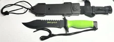 12" Zombie Killer Full Tang Fixed Blade Survival Knife w/ Sheath Army Bowie