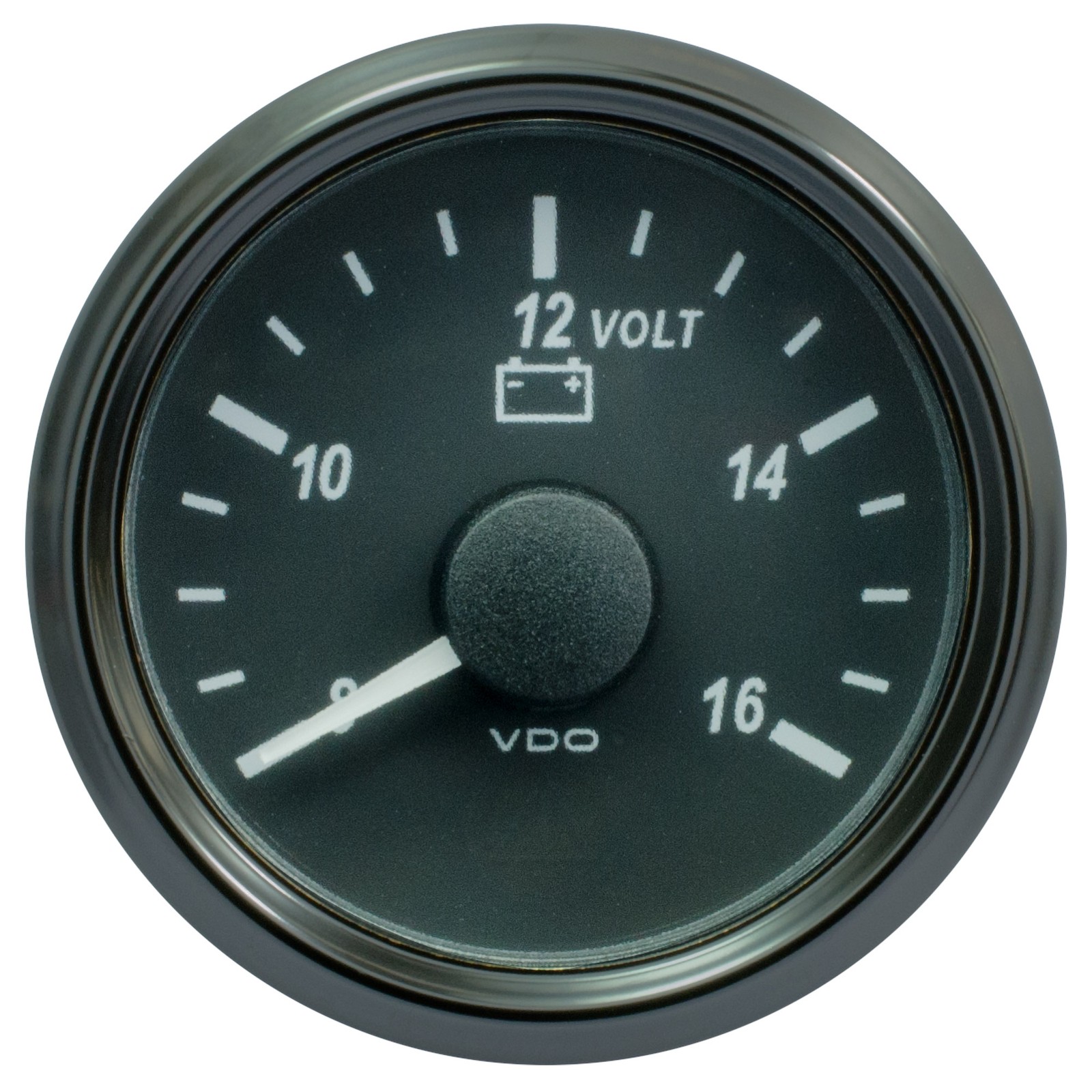 VDO Singleviu 52mm Voltmeter Gauge - White Backlight / Water Resistant / AntiFog