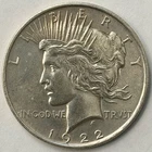 Peace Dollar - 1922 - 90% Silver - XF+     #2610