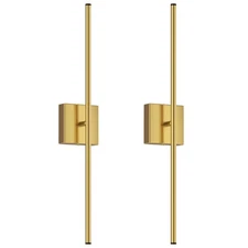 Hardwired Wall Sconces, Modern Wired Wall Sconce, Gold Wall Sconces Set of 2,...