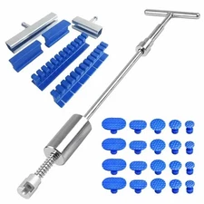 Slide Hammer Puller Tabs Car Body Hail Removal Tool Paintless Dent Repair Kit