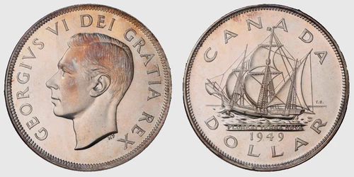 1949 Canada $1 NGC MS 66 Dollar