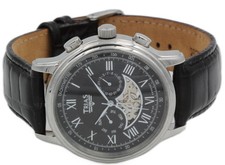 Orologio da uomo TRIAS Germany parzialmente scheletrato orologio automatico acciaio inox orologio da polso
