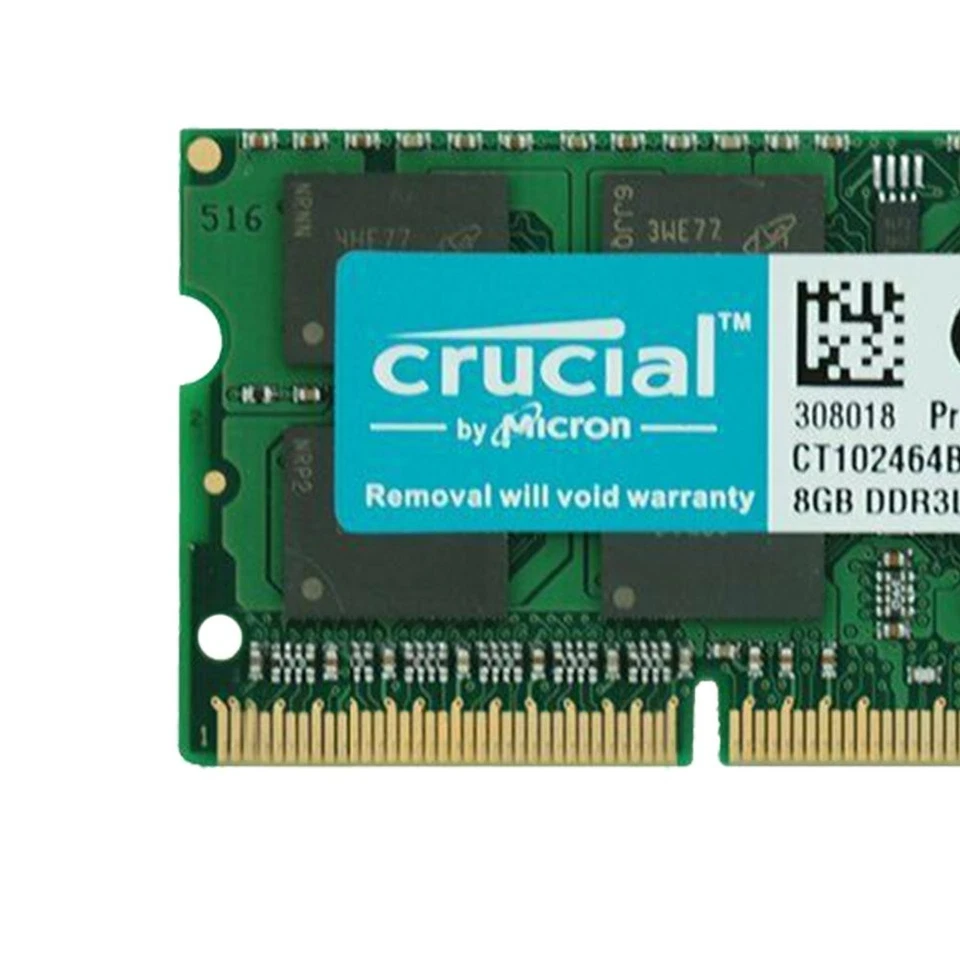 Crucial 8GB DDR3L 1866MHz PC3L-14900S SODIMM 1.35V Laptop Memory Notebook RAM - Image 4 of 4