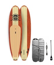 Image of Purewood Paddle Board SUP Package Hard Solid 10ft 6" with bag, Leash & Fibre Gla