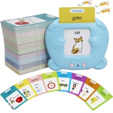 Spanish  English 510 Words Alphabet Bilingual Talking Flash Cards for 3-8 Ye...