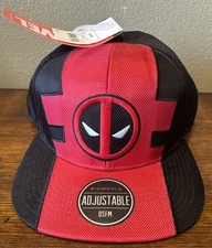 NWT Marvel Comics Deadpool SnapBack Suit Hat Cap OSFM Bioworld
