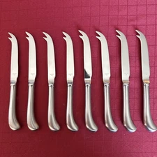 Walco Royal Bristol Steelite International Set Of 8 Stainless Cheese Knives