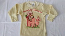 Vintage Strawberry Shortcake Children's Long Sleeve Thermal Shirt 1980 Size 2-3T
