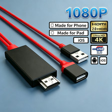 1080P HDMI Cable Universal For iPhone Android Type C Phone to TV HDTV AV Adapter